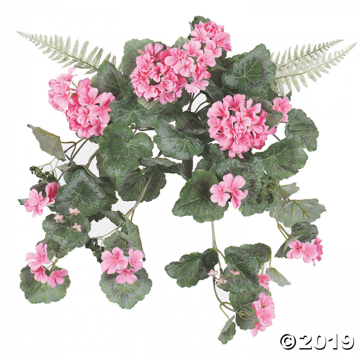Vickerman 22" Artificial Coral Geranium Hanging (1 Piece(s))