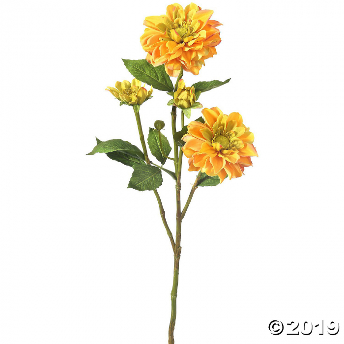 Teacup Dahlia + 3 Buds 30" - Golden (1 Piece(s))