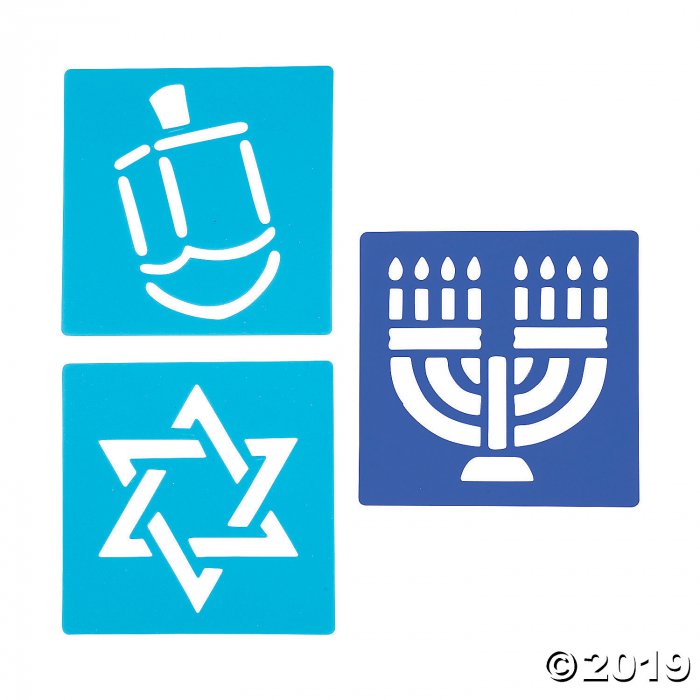 Hanukkah Stencil Set (Per Dozen)