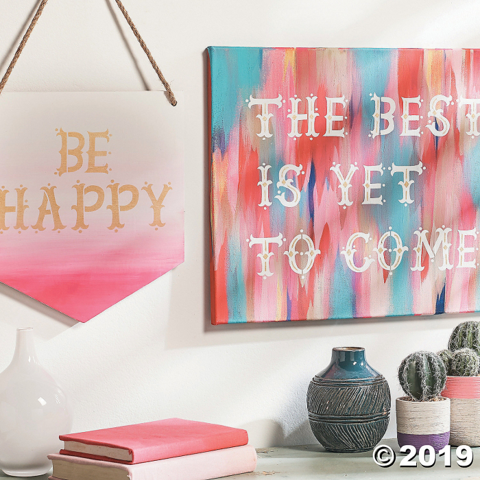 Hallmark Adhesive Stencils Enchanting Font Design (1 Set(s))