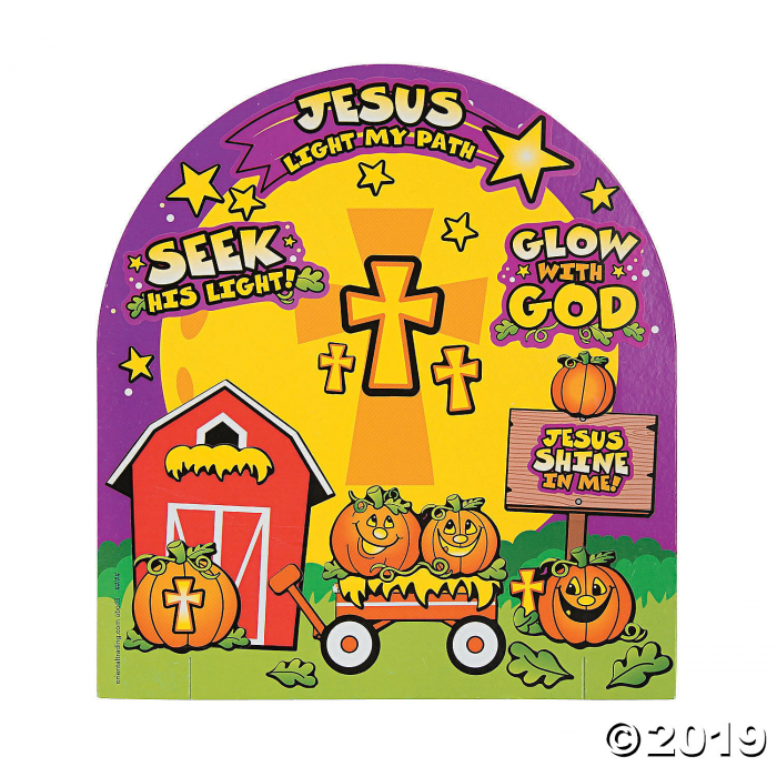 3D Christian Pumpkin Sticker Scenes (Makes 12)