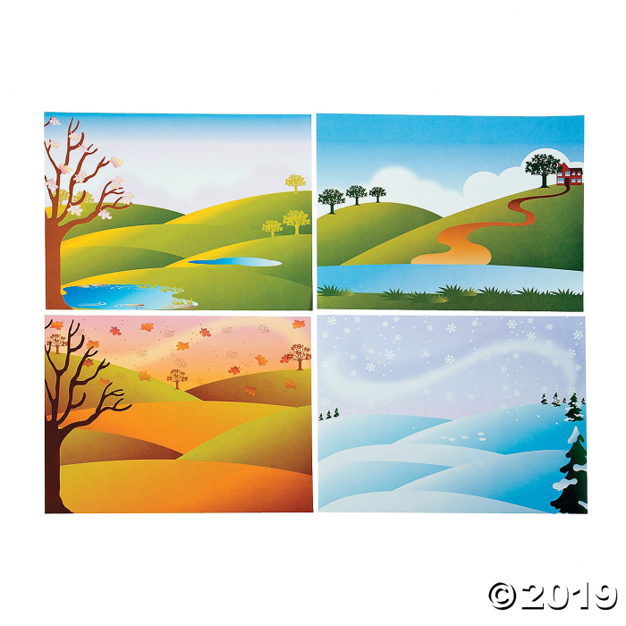 Four Seasons Sticker Scenes (Makes 48)