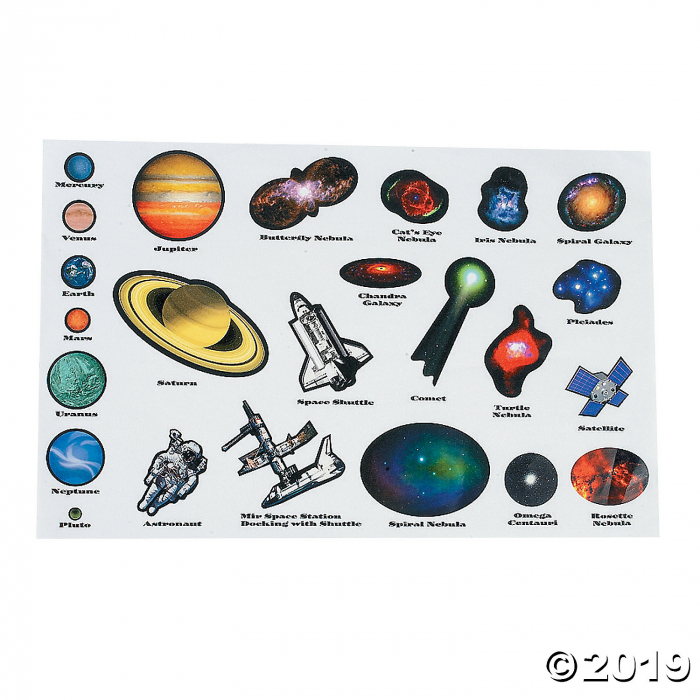 DIY Giant Planet Sticker Scenes (Per Dozen)