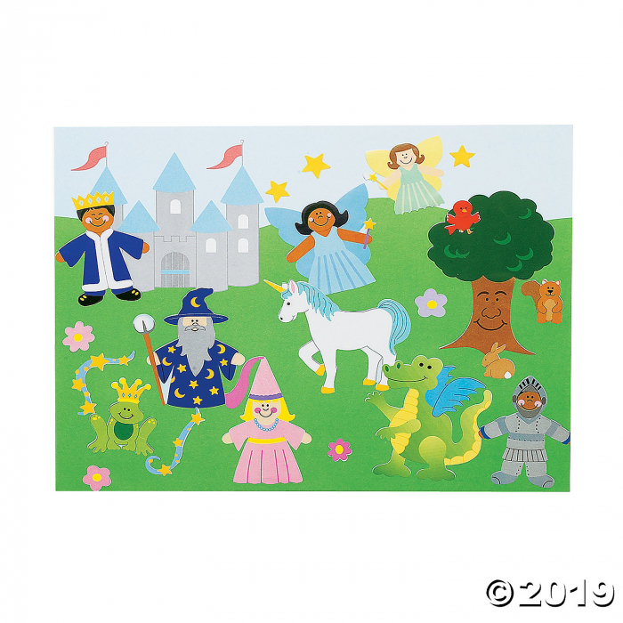 12 DIY Fairy Tale Sticker Scenes (Makes 12)