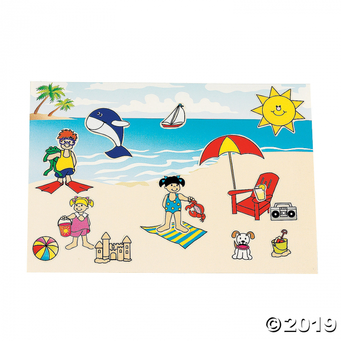 Mini Beach Sticker Scenes (Makes 12)