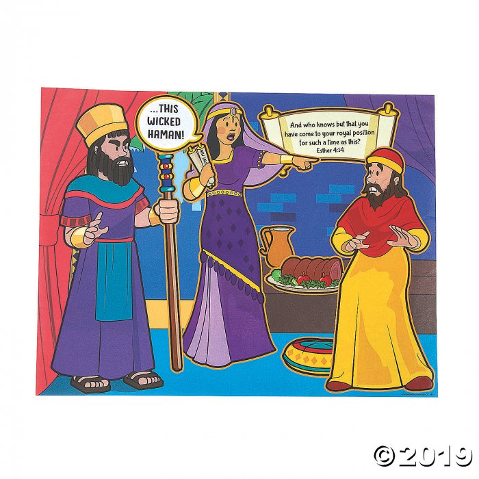 Queen Esther Sticker Scenes (Per Dozen)