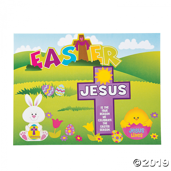 Jesus Is the Reason For the Season Easter Sticker Scenes (Makes 12)