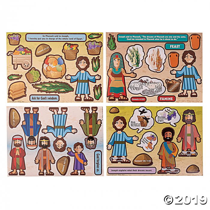 Stories of Joseph Mini Sticker Scenes (Makes 12) | GlowUniverse.com