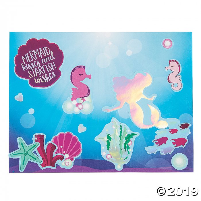 Mermaid Sparkle Sticker Scenes (Per Dozen)