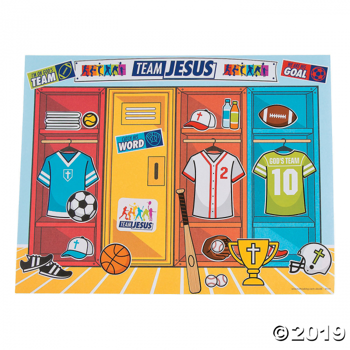 Sports VBS Sticker Scenes (Makes 12)