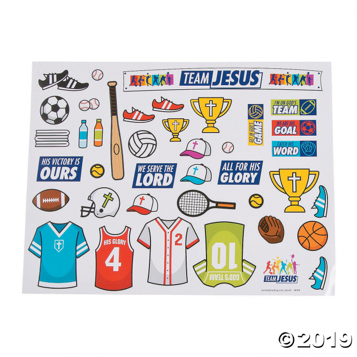 Sports VBS Sticker Scenes (Makes 12)