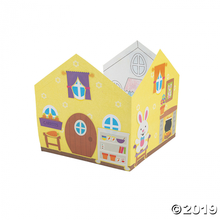 Bunny House Stand-Up Sticker Scenes (Per Dozen) | GlowUniverse.com