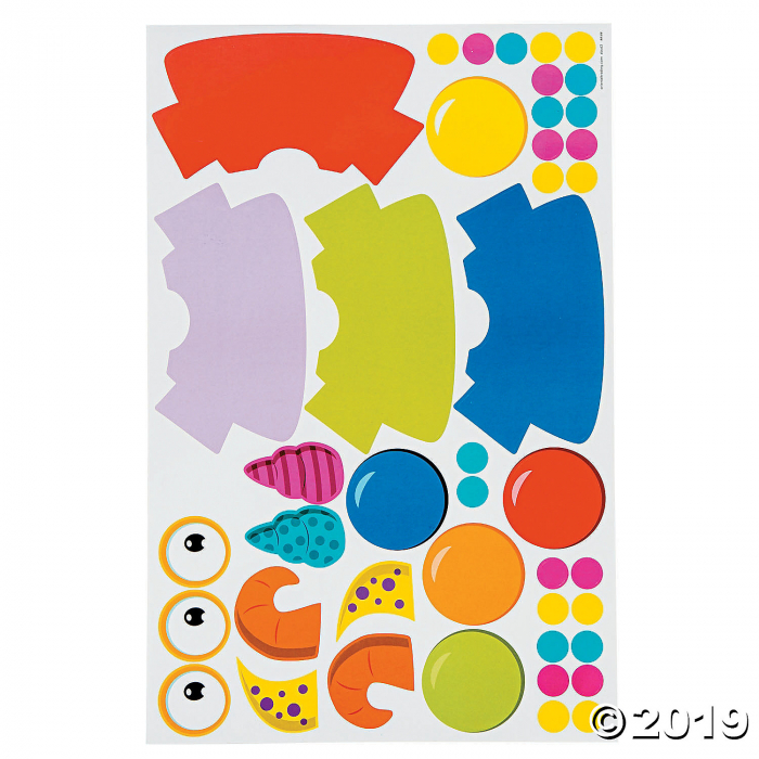 All About Me Monster Glyph Sticker Scenes (Makes 12)