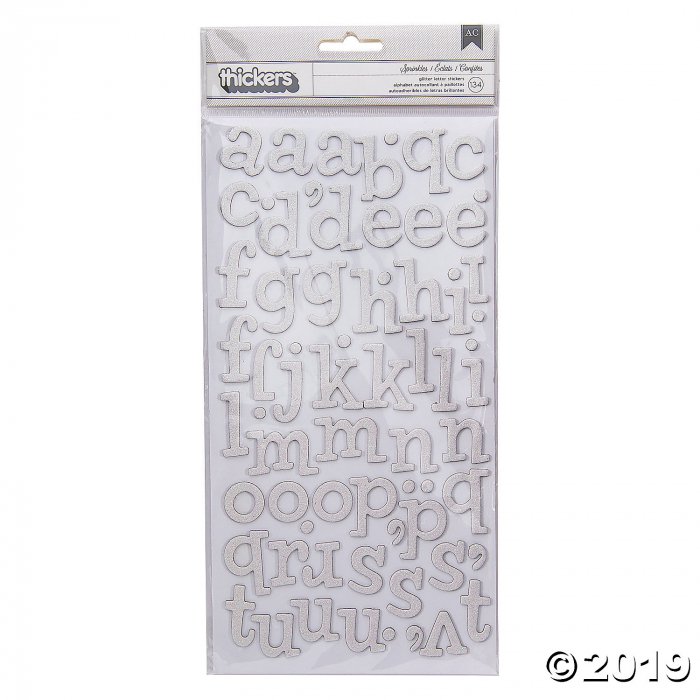 American Crafts Thickers Glitter Letter Sticker Sheets