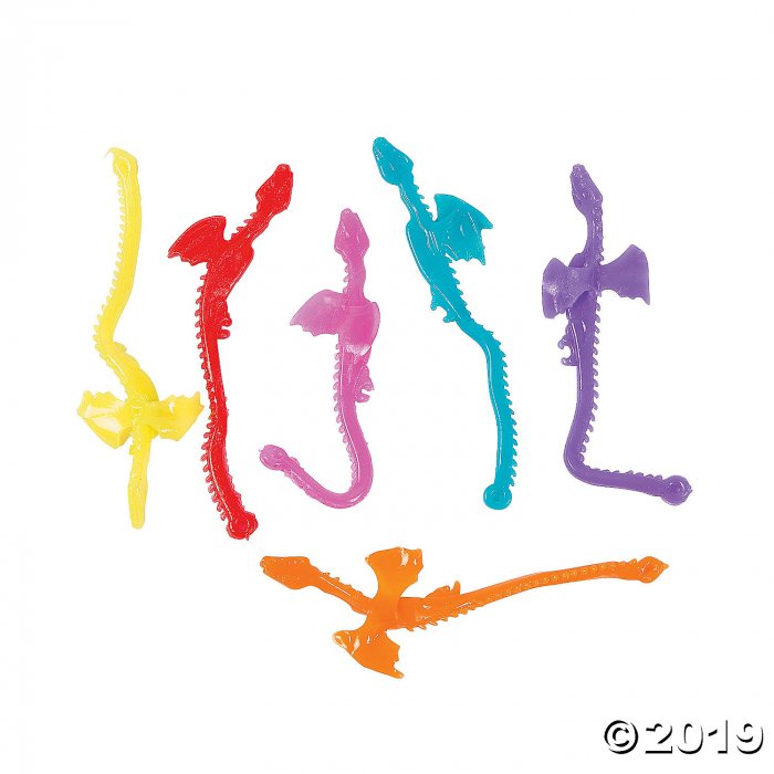 Mini Sticky Dragons on a String (72 Piece(s))