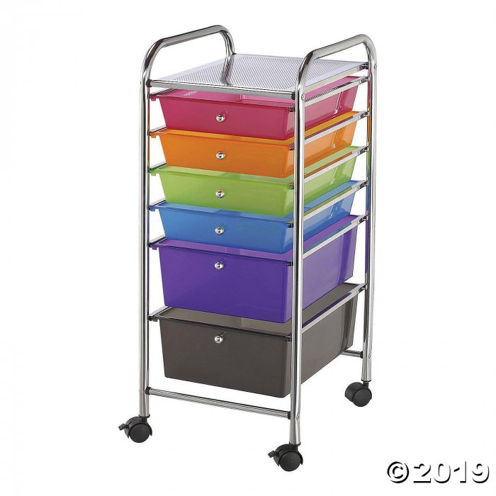 Rolling Storage Cart W/6 Drawers-Multi (1 Piece(s))
