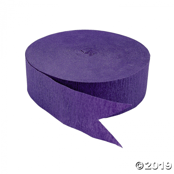 Purple Jumbo Paper Streamers (500 ft)