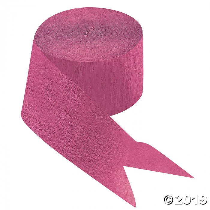 Hot Pink Paper Streamer (81 ft)