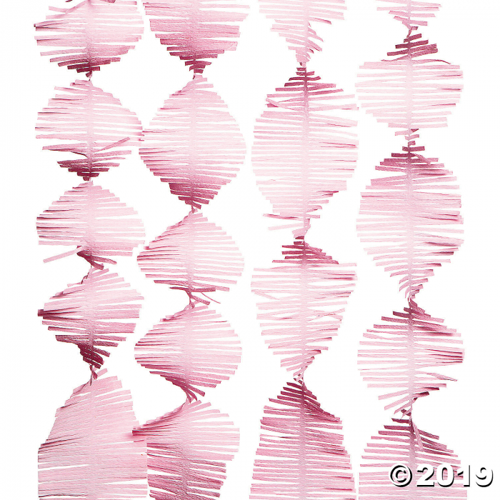 Light Pink Fringe Paper Streamer (20 ft)