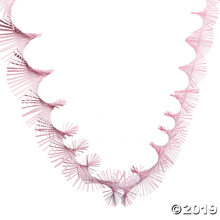 Light Pink Fringe Paper Streamer (20 ft)