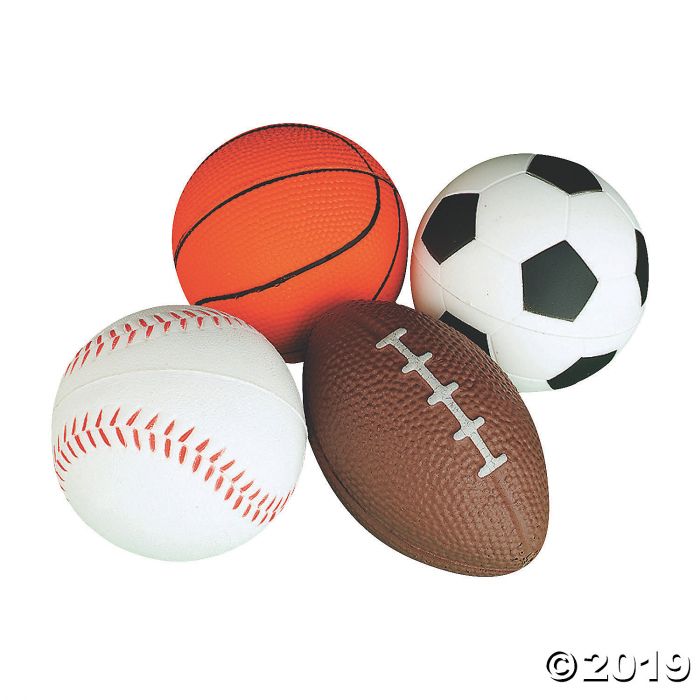 Realistic Sport Stress Balls (Per Dozen)