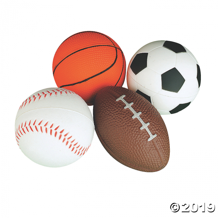 Realistic Sport Stress Balls (Per Dozen)