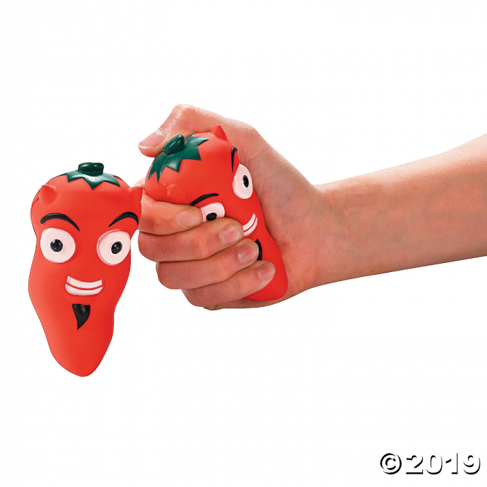 Chili Pepper Stress Toys (Per Dozen)