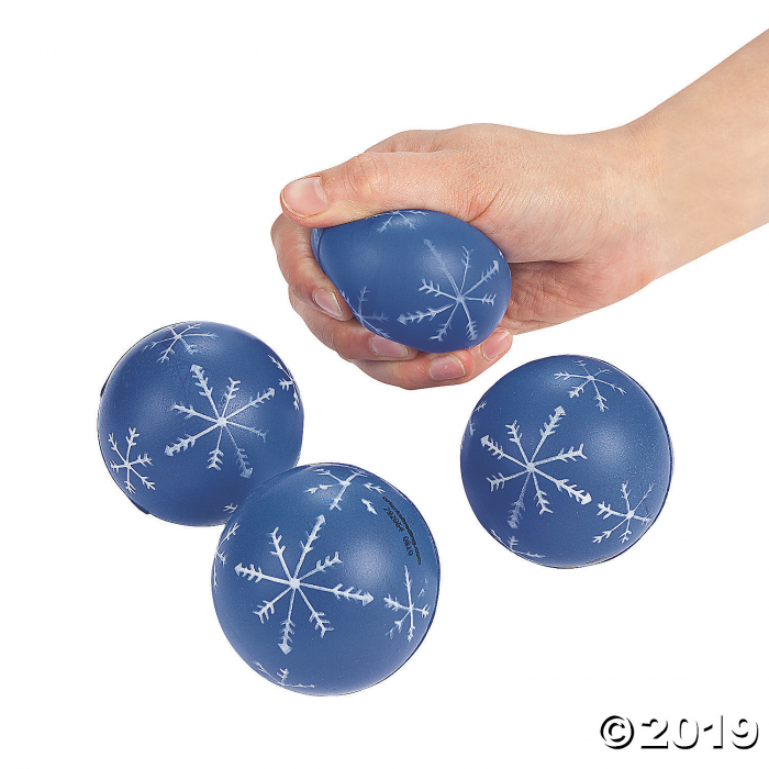 Snowflake Stress Balls (Per Dozen)