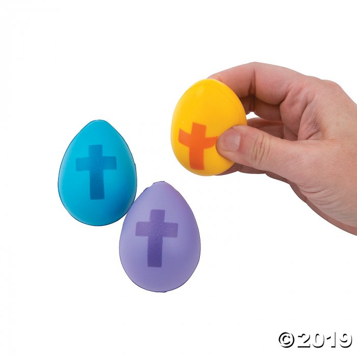 Cross Egg-Shaped Stress Balls (24 Piece(s))