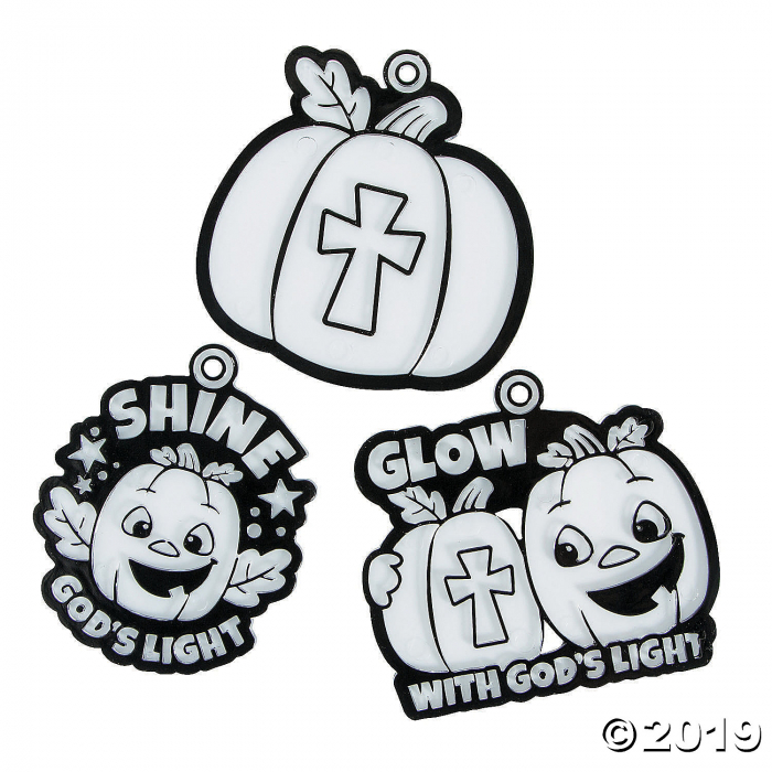 Christian Pumpkin Suncatchers (24 Piece(s))