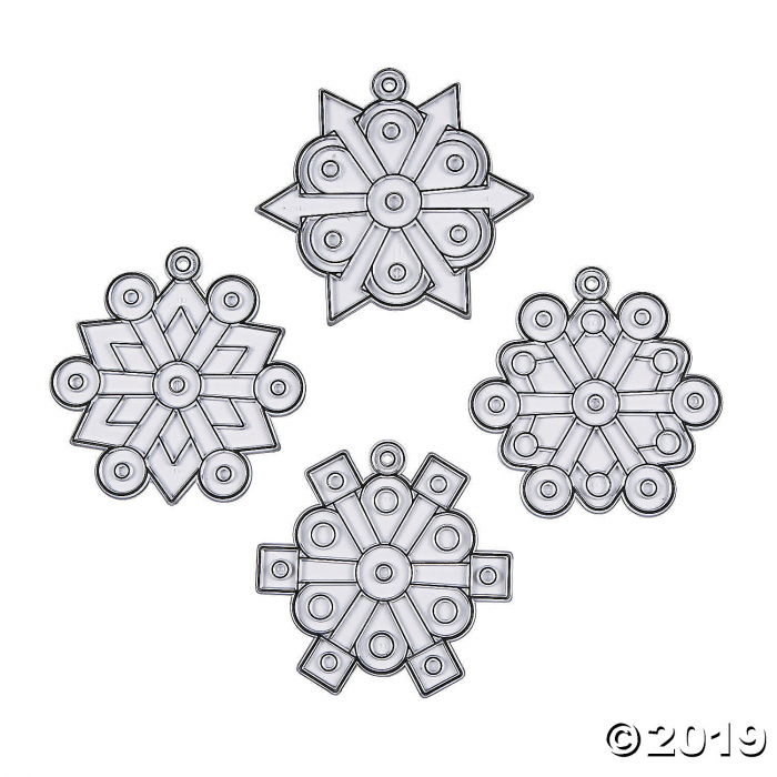 Fancy Snowflake Suncatchers (24 Piece(s))