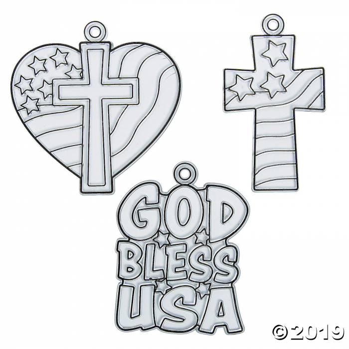 Religious Patriotic Suncatchers (24 Piece(s))