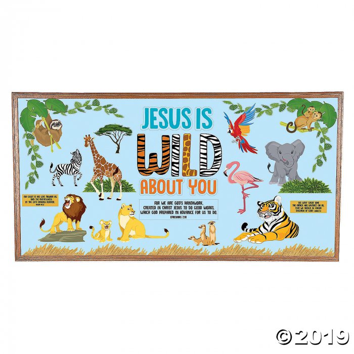 Wild About Jesus Bulletin Board Set (1 Set(s))