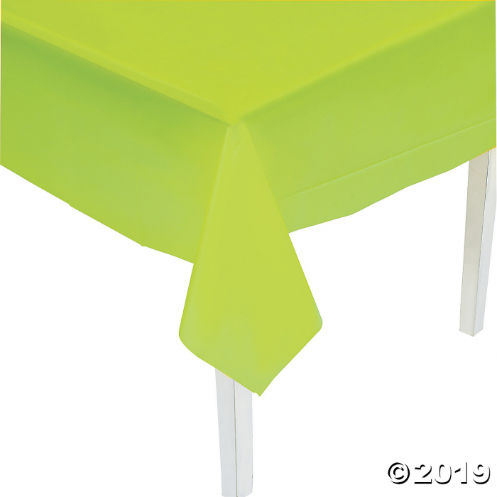 Lime Green Plastic Tablecloth