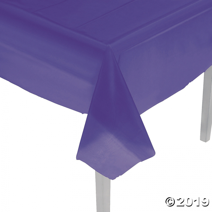 Purple Plastic Tablecloth