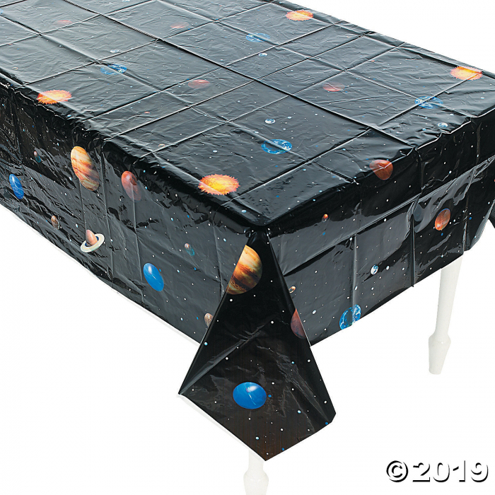 Outer Space Plastic Tablecloth (1 Piece(s)) Outer Space Plastic Tablecloth (1 Piece(s))