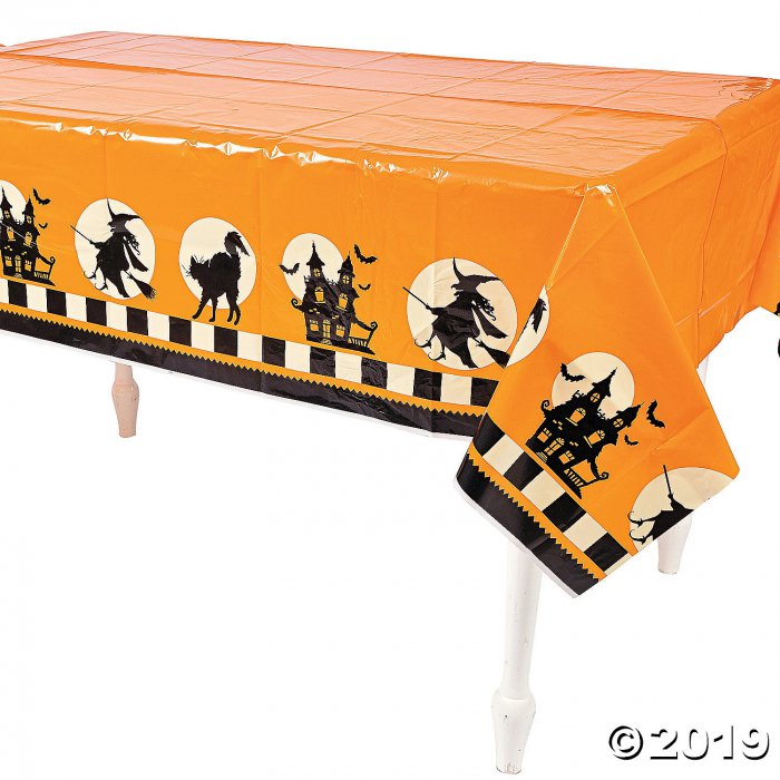 Halloween Silhouette Plastic Tablecloth (1 Piece(s))