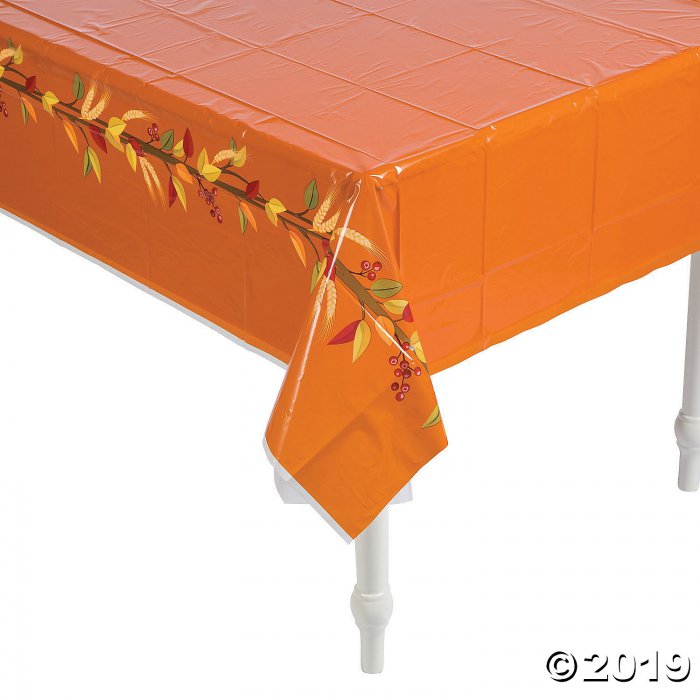 Thankful Thanksgiving Plastic Tablecloth (1 Piece(s))