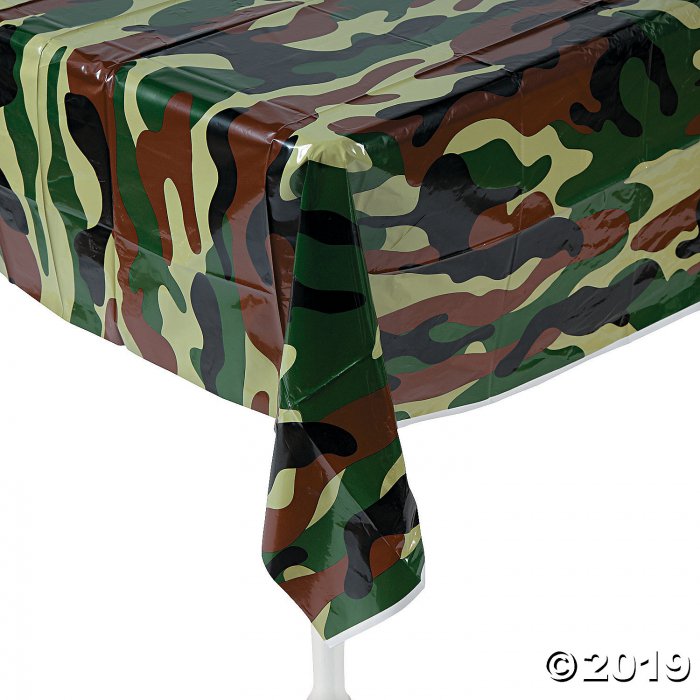 Camouflage Plastic Tablecloth (1 Piece(s))