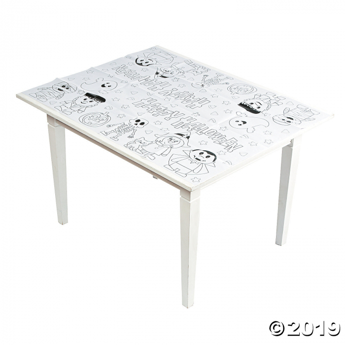 Color Your Own Halloween Paper Tablecloth (1 Piece(s))
