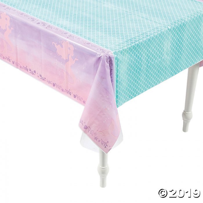 Sparkle Mermaid Plastic Tablecloth (1 Piece(s))
