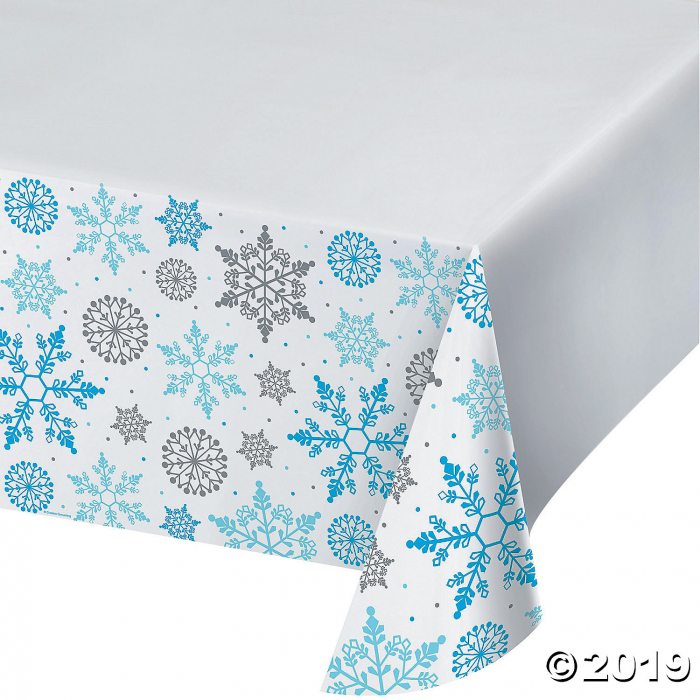 Winter Snowflake Plastic Tablecloth (1 Piece(s))