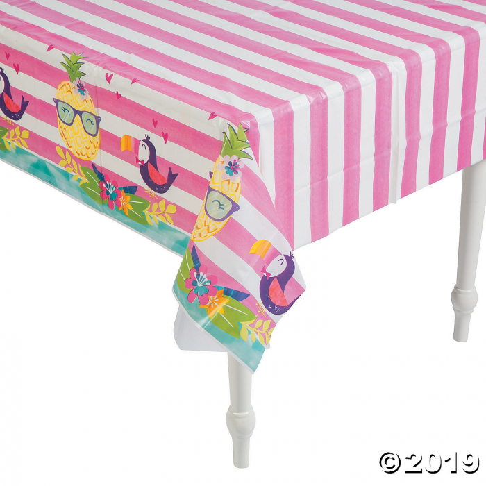 Pineapple N Friends Plastic Tablecloth (1 Piece(s))