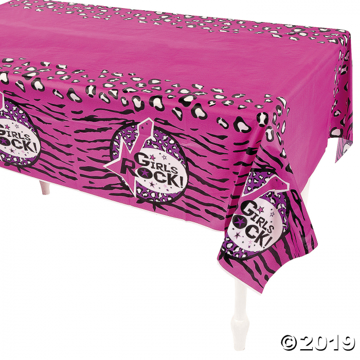 Rock Star Diva Plastic Tablecloth (1 Piece(s)) Rock Star Diva Plastic Tablecloth (1 Piece(s))