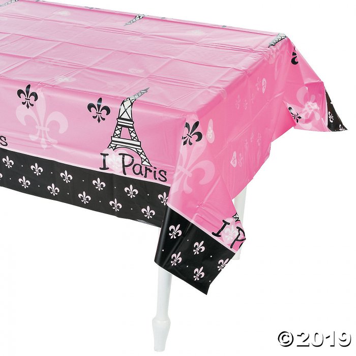 Perfectly Paris Plastic Tablecloth (1 Piece(s))