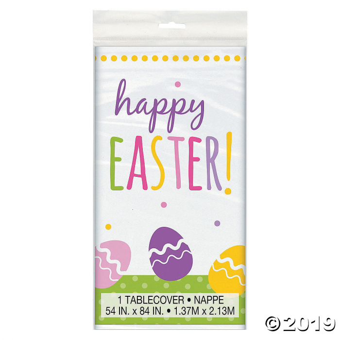 Cute Easter Plastic Tablecloth (1 Piece(s))