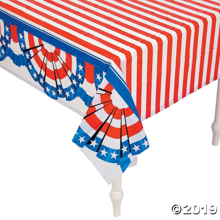 Patriotic Plastic Tablecloth (1 Piece(s))