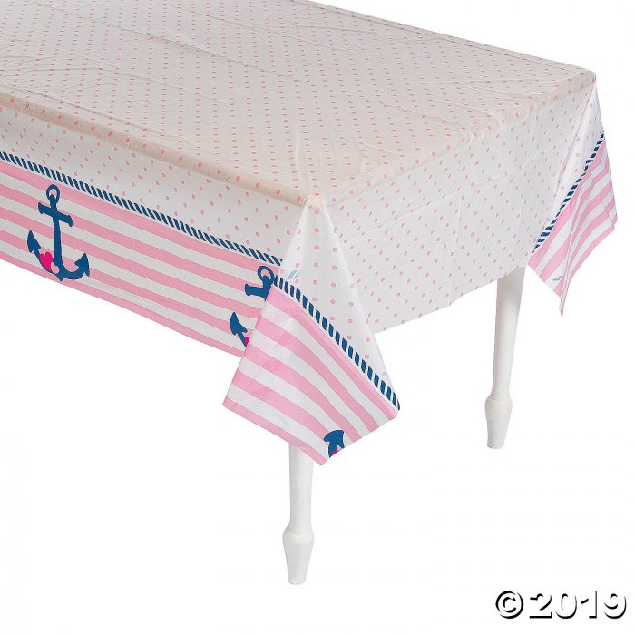 Nautical Girl Plastic Tablecloth (1 Piece(s))