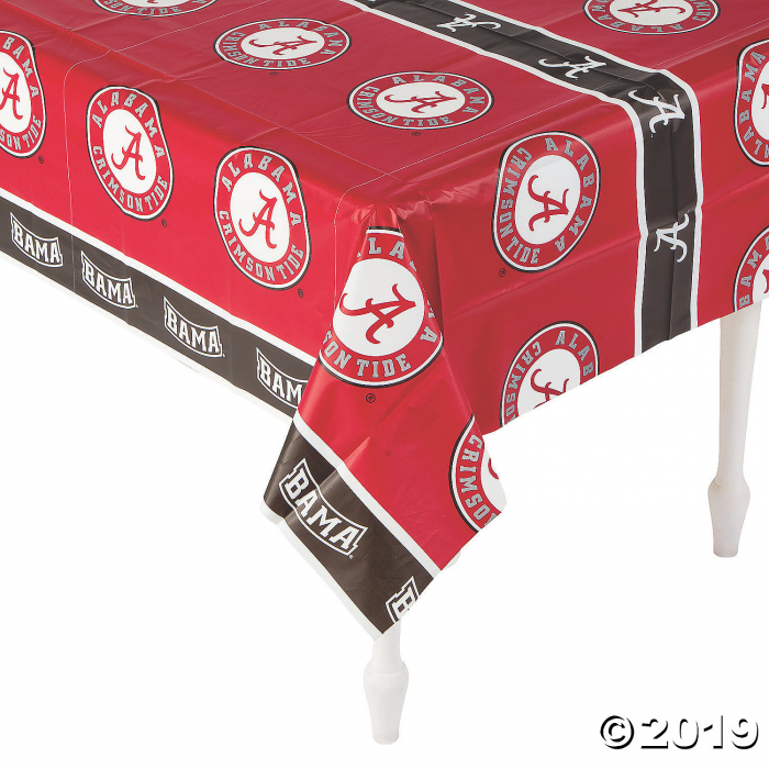 NCAA Alabama Crimson Tide Plastic Tablecloth (1 Piece(s)) NCAA Alabama Crimson Tide Plastic Tablecloth (1 Piece(s))