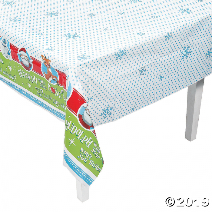 Rudolph the Red-Nosed Reindeer® Christmas Plastic Tablecloth (1 Piece(s)) Rudolph the Red-Nosed Reindeer® Christmas Plastic Tablecloth (1 Piece(s))